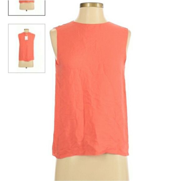 Theory Sleeveless Neon Pink Top Sz P - Picture 2 of 4